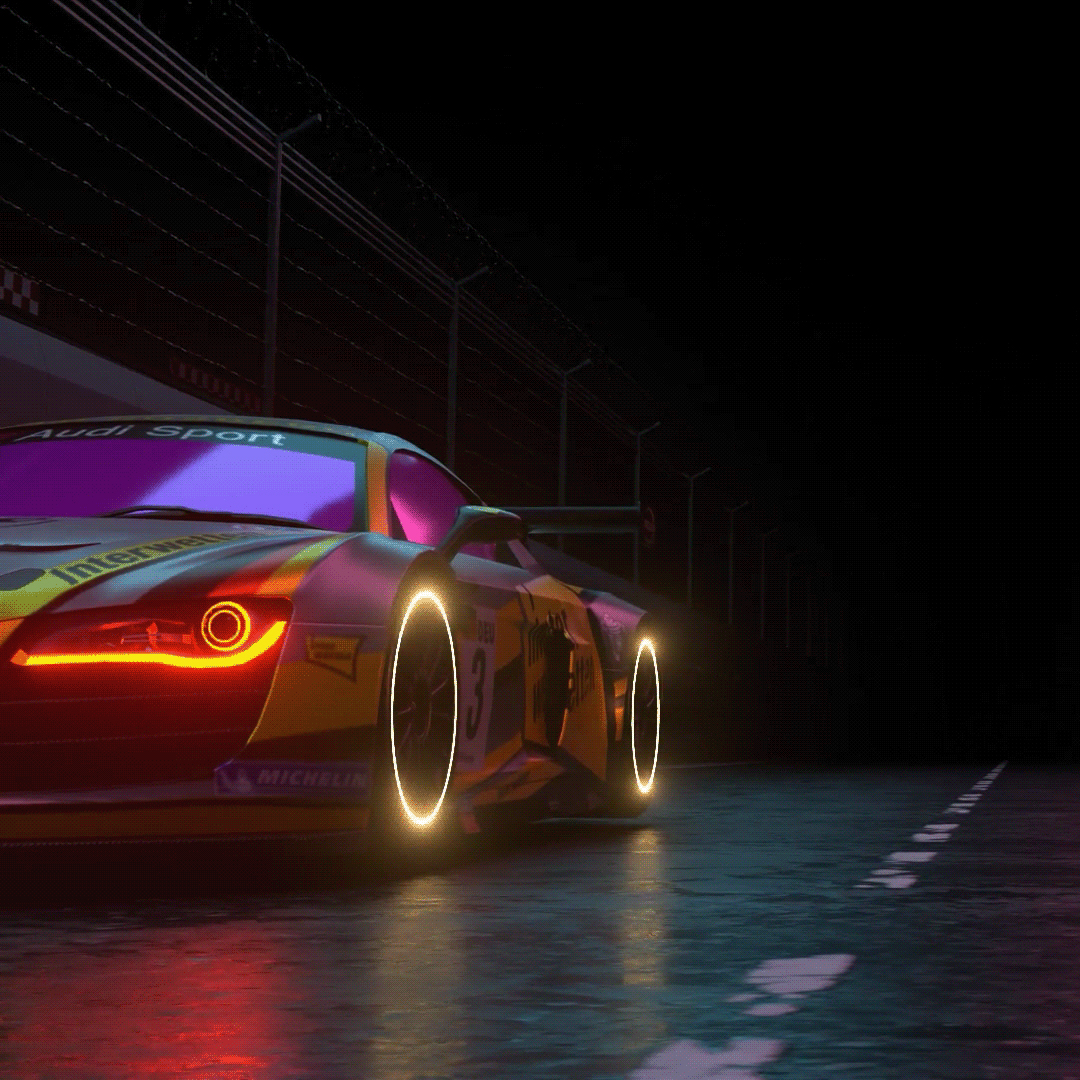 Hyper-realistic 3D race car model created in Blender for Next-Gen visualization by Tricky-Tec.