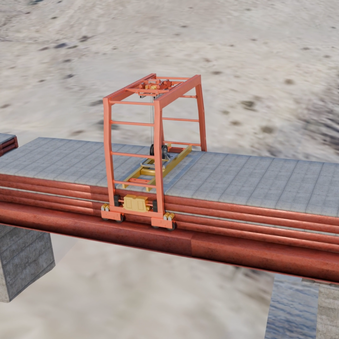 Bridge 3D-Model - Tricky-Tec agency expertise: 3D Visualization, Blender production, and full-stack technology integration.