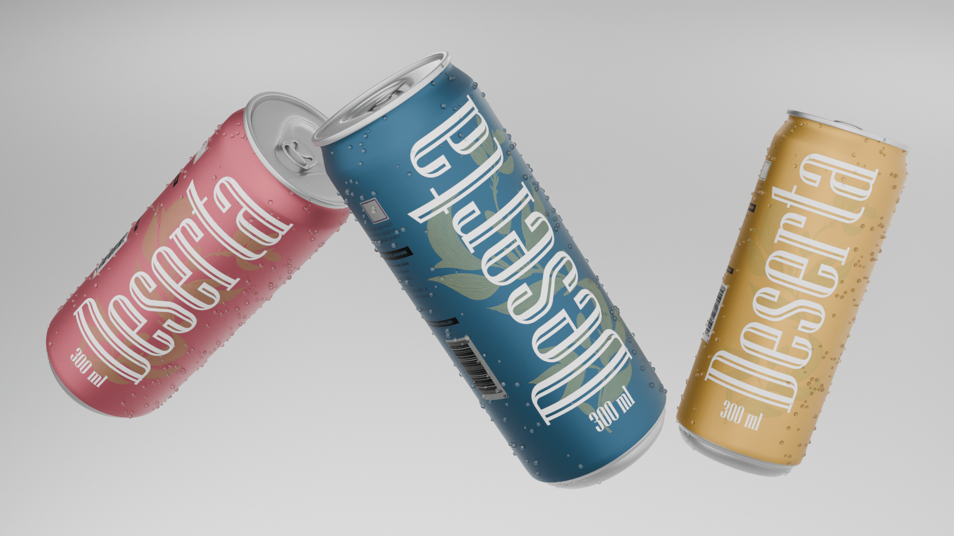 Deserta Can 3D product render – texture detail